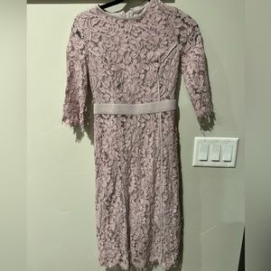New York and co lace midi lilac dress